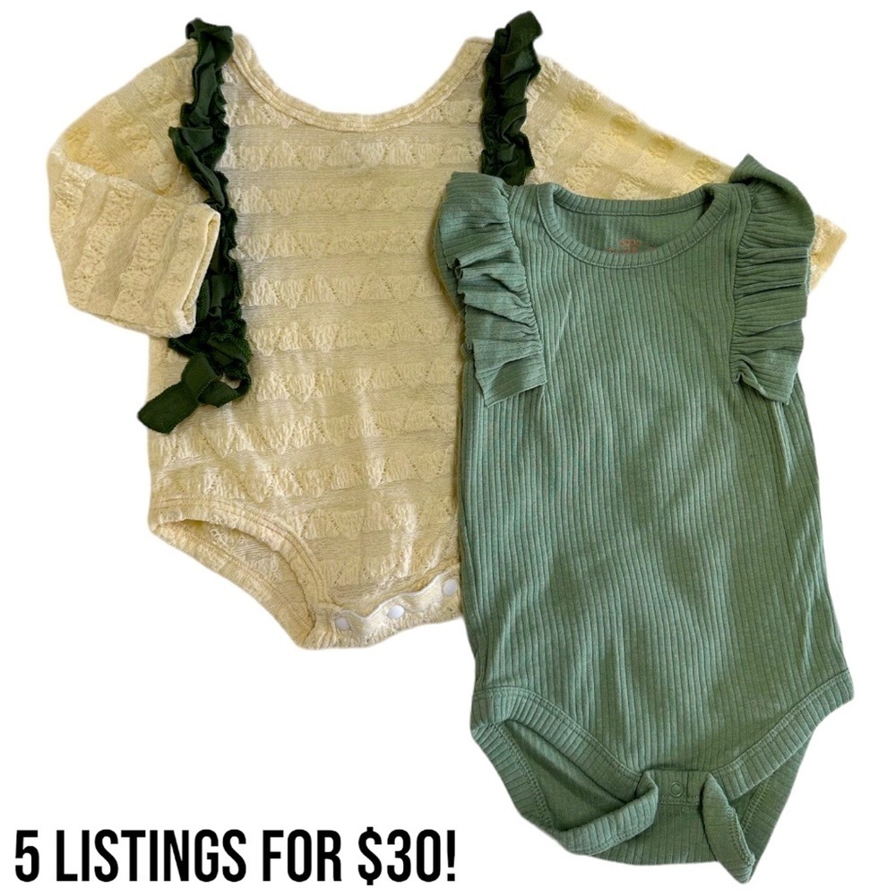 Baby Girl 3-6 Months Boho Modern Bodysuits